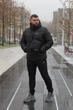 Зимовий комплект для чоловіків куртка Frost чорна штани з тринитки на флісі брендова барсетка і зручні рукавички бонусом/S - зображення 1