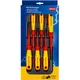 Набор диэлектрических отверток с зауженным рабочим концом KNIPEX 00 20 12 V04, шлиц/Phillips/Pozidri - изображение 1