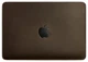 Шкіряний чохол для ноутбука MacBook 14 з натуральної шкіри Crazy Horse захисний для MacBook Pro 14, темно-коричневий 58620 - зображення 3