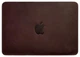 Кожаный чехол для MacBook 13 дюймов из натуральной кожи Crazy Horse защитный бордовый 58566 - изображение 3
