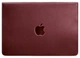 Кожаный чехол-конверт на магнитах для MacBook 14 дюйм, бордовый, натуральная кожа Crazy Horse, ручная работа, 34,3×24,5 см 58659 - изображение 1