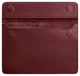 Кожаный чехол-конверт на магнитах для MacBook 14 дюйм, бордовый, натуральная кожа Crazy Horse, ручная работа, 34,3×24,5 см 58659 - изображение 2