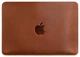 Шкіряний чохол для ноутбука MacBook 14 з натуральної шкіри Crazy Horse захисний для MacBook Pro 14, світло-коричневий 58619 - зображення 3