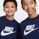 Детский свитшот Nike K Nsw Club Flc Crew Ls Hbr M Синий FD2992-410 - изображение 3