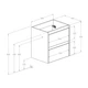 Шафка з умивальником Roca Claudia 600 White matt (A857794529+A3272A3000) - изображение 4