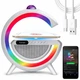 Бездротова зарядна станція – нічник з Bluetooth-колонкою, RGB підсвіткою та диско-кулею YN-2366 15 Вт - изображение 2