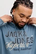 Худі з принтом Jack&Jones сіро-блакитний 2XL (200522-13282) - изображение 2