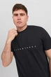 Футболка з принтом "Jack&Jones" Jack&Jones чорна 7XL (fbt-jj-003-black-1692) - зображення 1