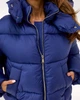 Зимный женский пуховик Eva Classic ТЕССА синий 52 - изображение 5