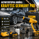 Аккумуляторная мойка высокого давления Krafftec Germany PRO 48 В 8 А·ч 45 бар ручная автомойка 6 л мин бесщеточная минимойка с 2 АКБ цифровым дисплеем самовсасыванием шлангом 5 м пеногенератором насадками кейсом желтая для авто дома сада - изображение 1