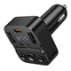 Автомобільний Bluetooth-трансмітер Hoco E87 USB-A + USB-C QC PD 35W Black (6942007658980) - зображення 2