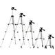 Штатив для камери та телефона телескопічний алюмінієвий Tripod 3120 35–102 см універсальний трипод із тримачем смартфона стійка тримач відеотехніки фотоапарата Чорний - зображення 3