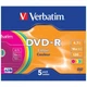 Диск DVD Verbatim 4.7Gb 16X Slim case 5 шт Color - зображення 2