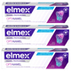 Набір зубних паст Elmex Dental Enamel Professional з фтором 3 x 75 мл (8590232000449) - зображення 1
