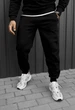 Штаны мужские Стаф черные спортивные на флисе Staff rol black fleece XXL (403949) - изображение 1