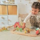 Drewniana kolejka Tooky Toy Farma 48 elementów TP553 (6976831555603) - obraz 10