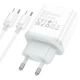 Мережевий зарядний пристрій з кабелем HOCO C104A Stage single port PD20W charger set (Type-C to Type-C) (EU) White - зображення 5