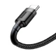 Кабель Baseus Cafule Cable USB For Type-C 3A 2m Gray+Black - зображення 6