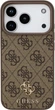 Etui Guess 4G Small Classic Logo MagSafe do Apple iPhone 17 Pro/18 Pro Brown (GUHMP18LP4SM4MW) - obraz 3