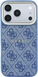Etui Guess Embossed 4G Classic MagSafe do Apple iPhone 17 Pro/18 Pro Blue (GUHMP18LP4MSEGCB) - obraz 3