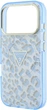 Etui Guess IML Leopard Glitter Triangle Logo MagSafe do Apple iPhone 17 Pro/18 Pro Blue (GUHMP18LHLEGTGLU) - obraz 6