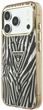 Etui Guess IML Zebra Glitter Triangle Logo MagSafe do Apple iPhone 17 Pro/18 Pro Gold (GUHMP18L6HZPGTLD) - obraz 2
