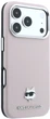 Чохол для смартфона Karl Lagerfeld Grained Choupette Head Metal MagSafe для Apple iPhone 17 Pro/18 Pro Pink (KLHMP18L6PSCHLP) - зображення 4