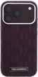 Etui Karl Lagerfeld Grained Mono Resin Logo MagSafe do Apple iPhone 17 Pro Max/18 Pro Max Burgundy (KLHMP18X6PWKLMHR) - obraz 3