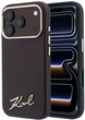 Чохол для смартфона Karl Lagerfeld Saffiano Small Script Metal Logo MagSafe для Apple iPhone 17 Pro/18 Pro Burgundy (KLHMP18L6PWSKSR) - зображення 1