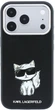 Etui Karl Lagerfeld Smooth Choupette Sketch MagSafe do Apple iPhone 17 Pro/18 Pro Black (KLHMP18L6PWCIKDK) - obraz 3