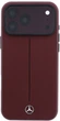 Etui Mercedes-Benz Leather Semi Wrap Iconic Line MagSafe do Apple iPhone 17 Pro Max/18 Pro Max Burgundy (MEHMP18X25PFWSTR) - obraz 3