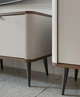 Комод ProDobro MARLY REG 11 кашемір/горіх, 90х82х40 см, ЛДСП/МДФ, металеві ніжки - зображення 2