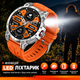 Смарт-часы KC89 тактический 1.85| HD с компасом, LED-фонарем, Bluetooth-звонками, 760 мАч, 100+ спорт. режимами, 2 ремешка - изображение 4
