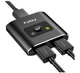 HDMI Switch 4K 60Hz 2×1 / 1×2, двонаправлений HDMI перемикач та спліттер, розгалужувач HDMI, 3D 1080P, алюмінієвий корпус - зображення 1