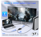 HDMI Switch 4K 60Hz 2×1 / 1×2, двонаправлений HDMI перемикач та спліттер, розгалужувач HDMI, 3D 1080P, алюмінієвий корпус - зображення 6