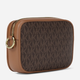 Сумка кросс-боди через плечо женская маленькая Michael Kors Jet Set Small Signature Logo Camera Crossbody Коричневая (199125032000) - изображение 4