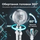 Турбо лейка насадка для душа с вентилятором BRS Silver с кнопкой стоп — водосберегающая массажная хромированная лейка высокого давления для ванны и душевой кабины - изображение 7