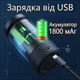 Портативная аккумуляторная кофемолка жерновая 12W с USB 1800 мАч Черная — беспроводная мини кофемолка с керамическими жерновами для кофе и специй - изображение 4