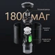 Портативная аккумуляторная кофемолка жерновая 12W с USB 1800 мАч Черная — беспроводная мини кофемолка с керамическими жерновами для кофе и специй - изображение 7