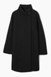 Пальто жіноче COS funnel-neck boiled-wool coat 1210672001 S Чорний - зображення 1