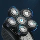 Электробритва VGR V-394 — аккумуляторная роторная 7 в 1, 6D плавающая система, сухое и влажное бритьё, LED-дисплей, IPX5, 1400 мА·ч (9227) - изображение 3