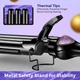 Плойка потрійна VGR V-590 PURPLE, 130 Вт, 140–200°C — керамічне покриття, LED-дисплей, 5 температурних режимів для створення хвиль та локонів (М6406) - зображення 6
