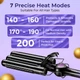Плойка потрійна VGR V-590 PURPLE, 130 Вт, 140–200°C — керамічне покриття, LED-дисплей, 5 температурних режимів для створення хвиль та локонів (М6406) - зображення 7