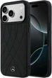 Etui Mercedes-Benz Leather with Crossed Lines MagSafe do iPhone 18 Pro Max / 17 Pro Max czarne (Mer008845) - obraz 1