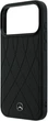 Etui Mercedes-Benz Leather with Crossed Lines MagSafe do iPhone 18 Pro Max / 17 Pro Max czarne (Mer008845) - obraz 6