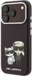 Etui Karl Lagerfeld Smooth Karl & Choupette Bodies Sketch MagSafe do iPhone 18 Pro / 17 Pro burgundowe (KF003187) - obraz 2