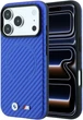 Etui BMW M Carbon Printed Ring MagSafe do iPhone 18 Pro / 17 Pro niebieskie (BMW001201) - obraz 1