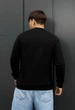 Свитшот мужской стаф черный однотонный из флиса базовый Staff basic black fleece XS (404026) - изображение 2