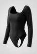 Женское боди стаф черное однотонное спортивное Staff mol black S (403702) - изображение 5