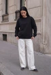 Женский свитшот стаф черный оверсайз на флисе худи Staff zy black oversize fleece S (403313) - изображение 4